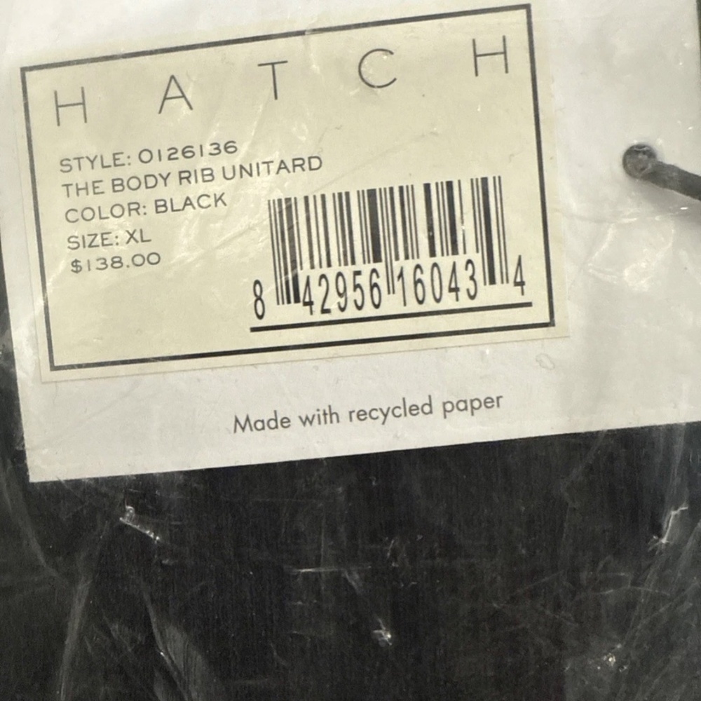 Hatch Collection The Body Rib Unitard XL-black - Picture 5 of 5